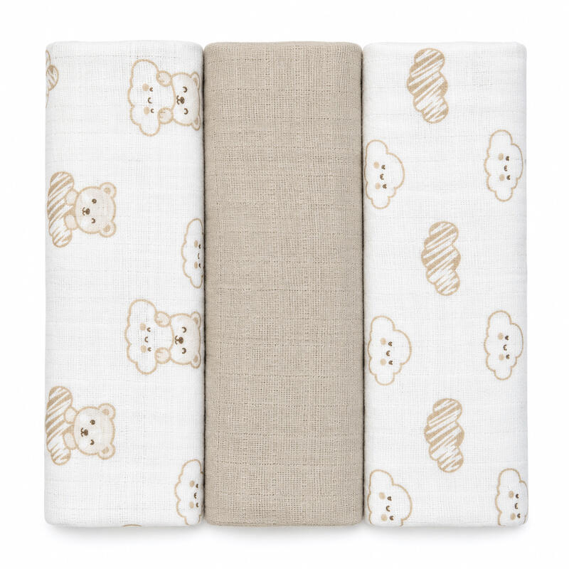QUADRATO GARZA 75X75 CM IN SCATOLA DA 3 PZ BuyBuy24 Abbilgiamento e Biancheria