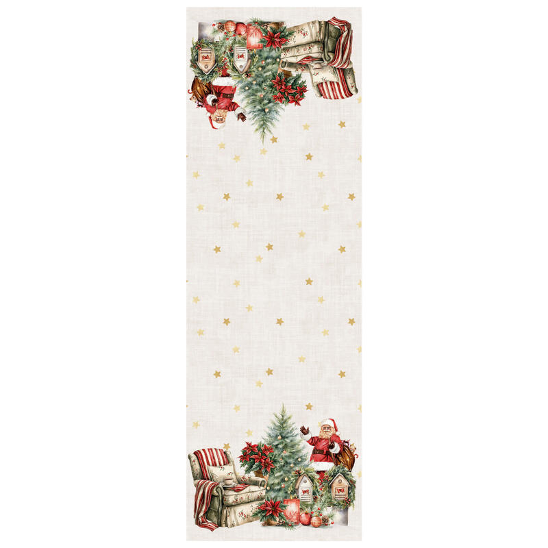 RUNNER NATALIZIO COTONE CM 45X140 BuyBuy24 Abbilgiamento e Biancheria