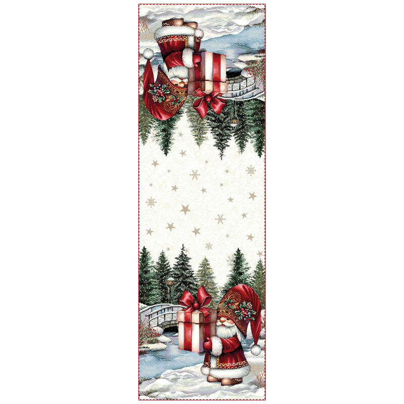 RUNNER TAVOLA NATALIZIO CM 45X140 BuyBuy24 Abbilgiamento e Biancheria