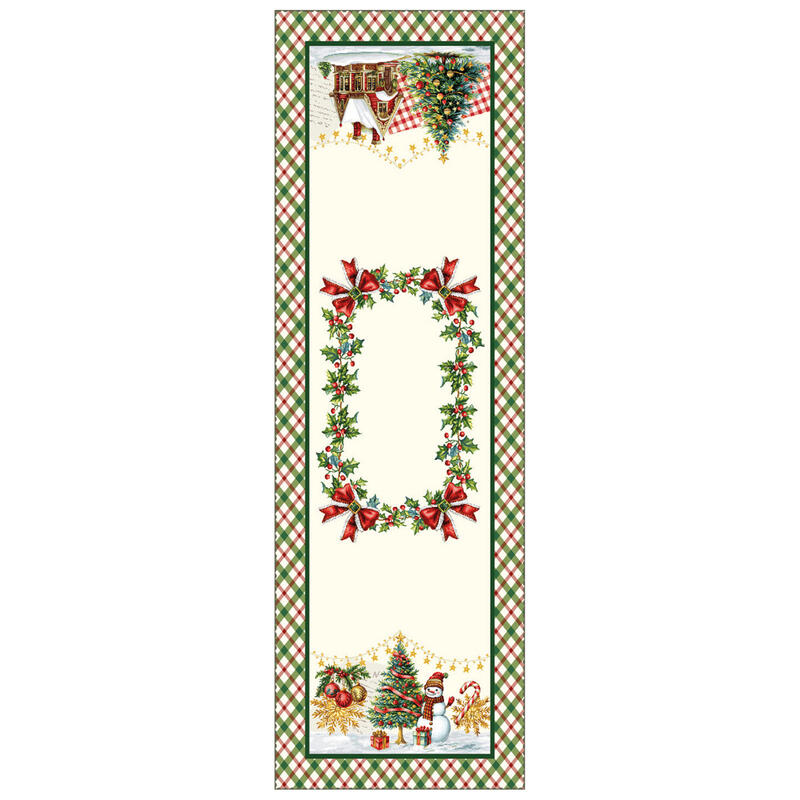 RUNNER TAVOLA NATALIZIO CM 45X140 BuyBuy24 Abbilgiamento e Biancheria