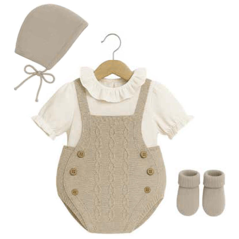 SALOPETTE SMACCHINATA IN FILO NEONATA BuyBuy24 Abbilgiamento e Biancheria
