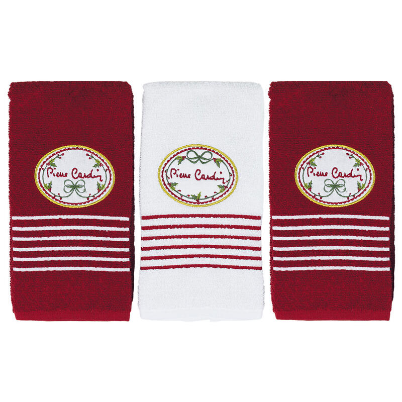 SET 3 STROFINACCI NATALIZI SPUGNA RICAMATI CM 50X70 BuyBuy24 Abbilgiamento e Biancheria