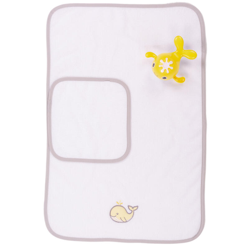 SET 4 PEZZI CON ASCIUGAMANO MICROFIBRA LAVETTA E GIOCHINO BuyBuy24 Abbilgiamento e Biancheria