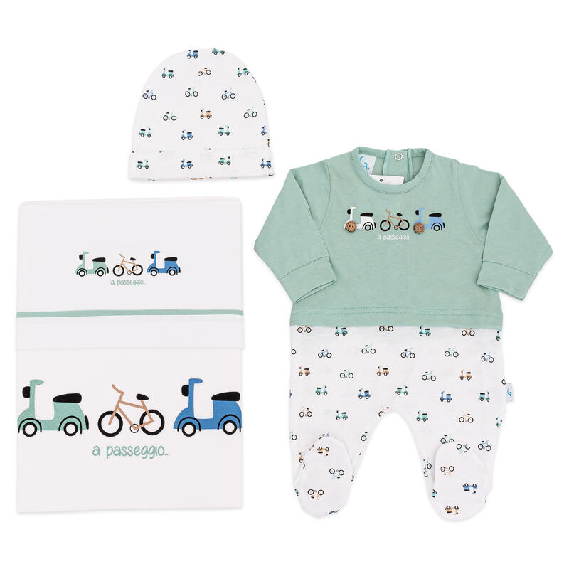 SET CORREDINO PRIMA NASCITA 3 PEZZI BuyBuy24 Abbilgiamento e Biancheria