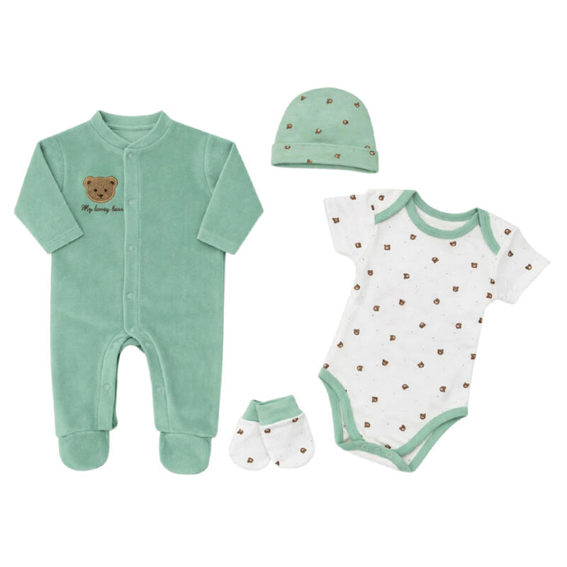 SET CORREDINO PRIMA NASCITA 4 PEZZI BuyBuy24 Abbilgiamento e Biancheria