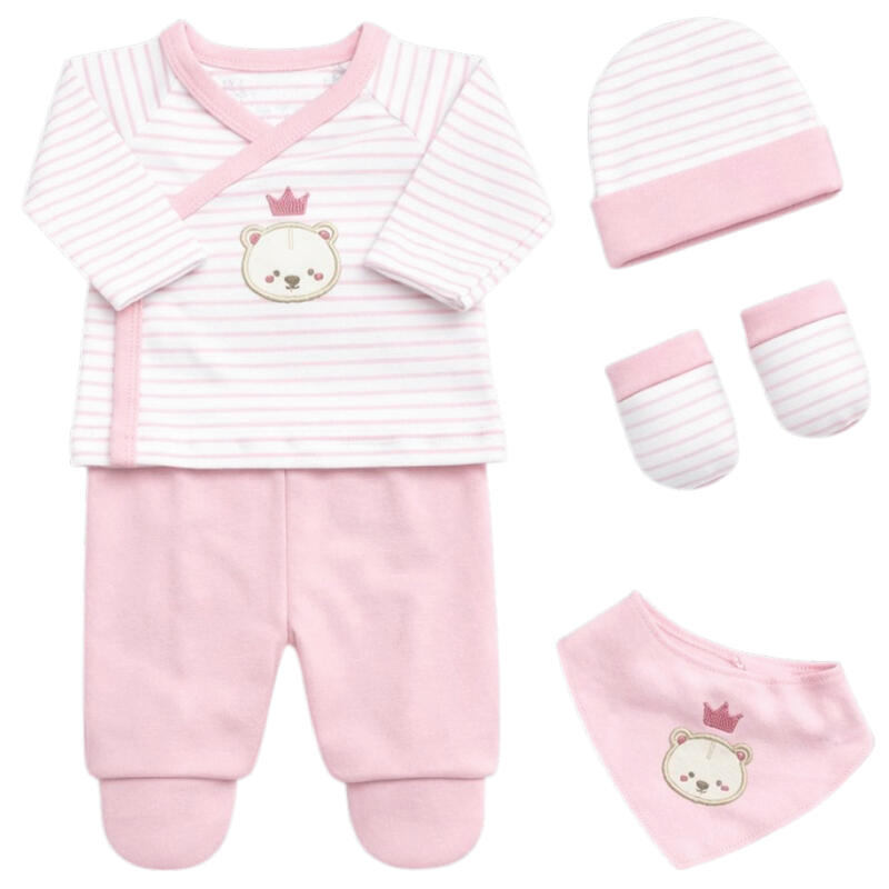 SET CORREDINO PRIMA NASCITA 4 PEZZI IN CALDO COTONE BuyBuy24 Abbilgiamento e Biancheria