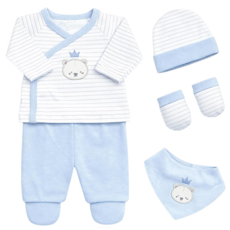 SET CORREDINO PRIMA NASCITA 4 PEZZI IN CALDO COTONE BuyBuy24 Abbilgiamento e Biancheria