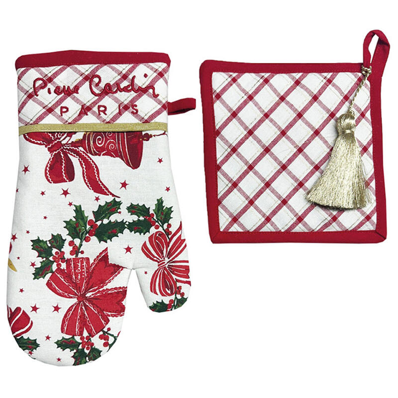 SET GUANTO+PRESINA NATALIZI STAMPATO CM 18X30 E CM 18X18 BuyBuy24 Abbilgiamento e Biancheria