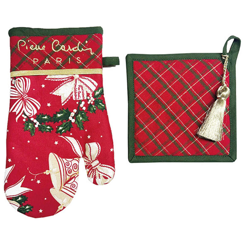 SET GUANTO+PRESINA NATALIZI STAMPATO CM 18X30 E CM 18X18 BuyBuy24 Abbilgiamento e Biancheria