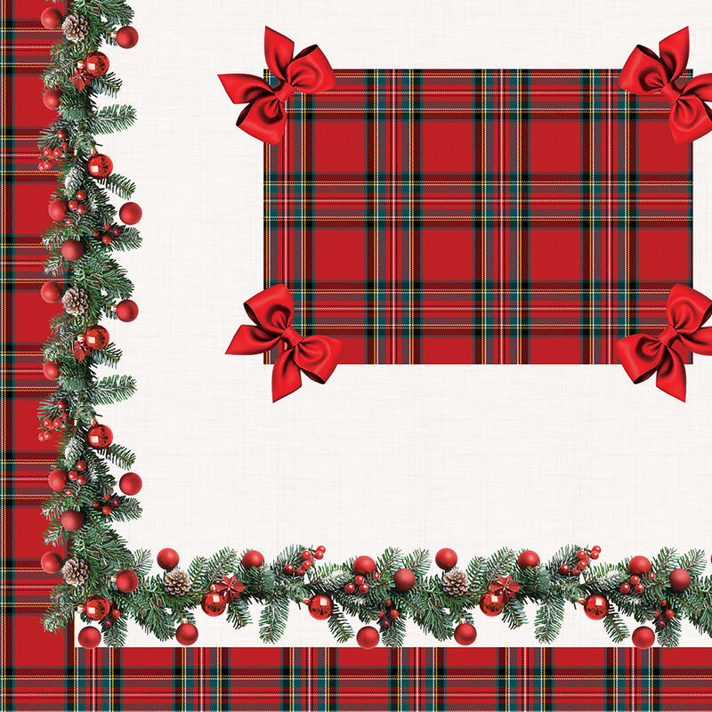 TOVAGLIA ANTIMACCHIA X 12 NATALIZIA CM 140X240 BuyBuy24 Abbilgiamento e Biancheria