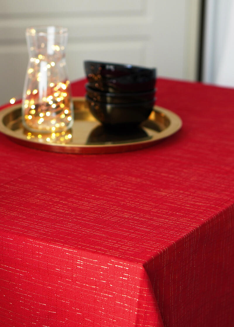 TOVAGLIA NATALE X 18 LUREX JAQUARD CM 140X360 BuyBuy24 Abbilgiamento e Biancheria