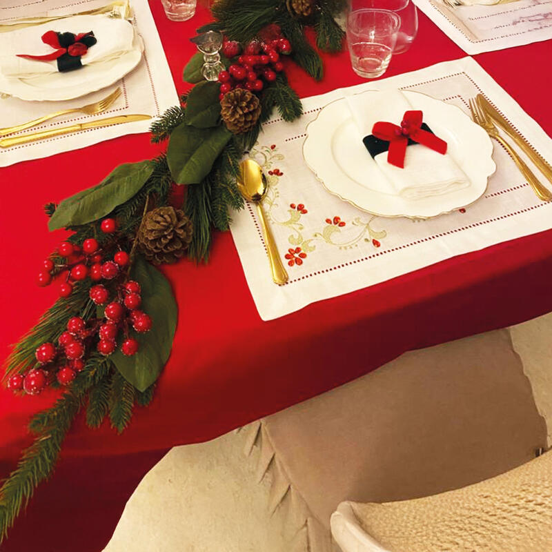 TOVAGLIA NATALE X12 VELLUTO SCOLPITO LOGATO CM 140X240 BuyBuy24 Abbilgiamento e Biancheria