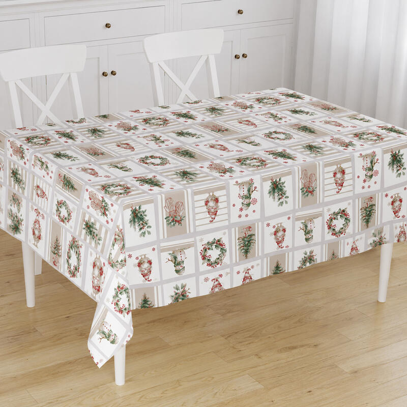 TOVAGLIA NATALIZIA X 18 ANTIMACCHIA CM 140X360 BuyBuy24 Abbilgiamento e Biancheria