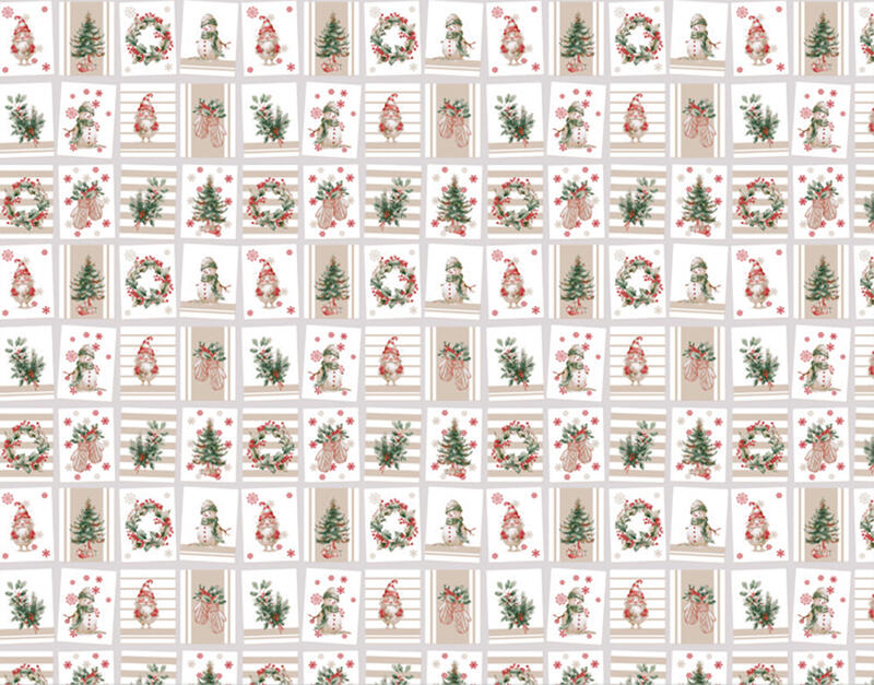 TOVAGLIA NATALIZIA X 18 ANTIMACCHIA CM 140X360 BuyBuy24 Abbilgiamento e Biancheria