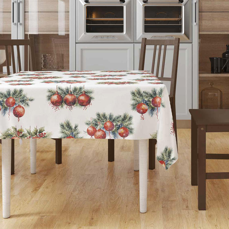 TOVAGLIA NATALIZIA X6 ANTIMACCHIA CM 140X180  BuyBuy24 Abbilgiamento e Biancheria