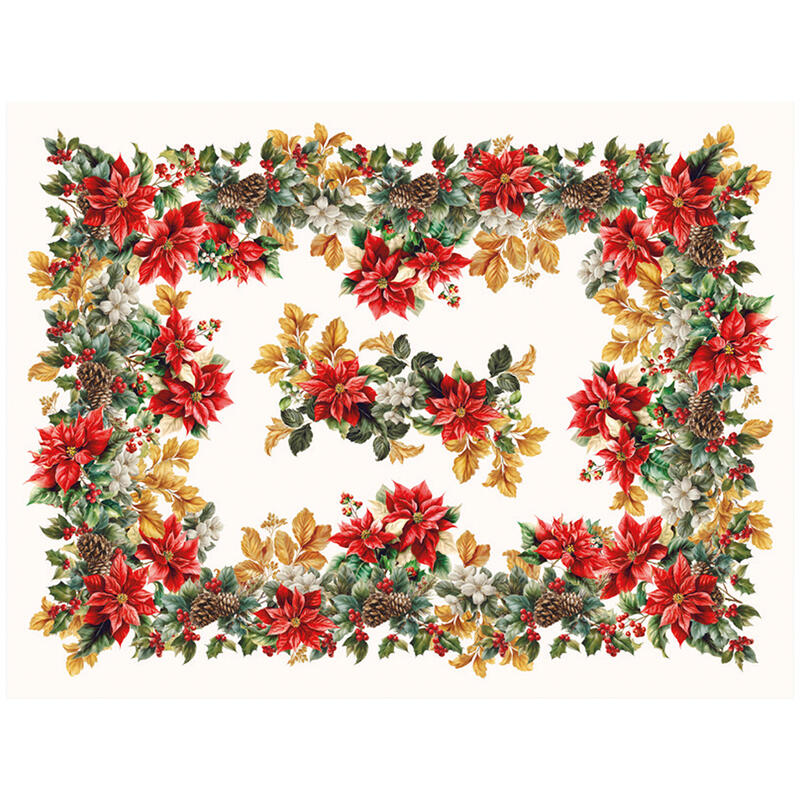 TOVAGLIA NATALIZIA X6 COTONE STAMPA DIGITALE CM 140X180 BuyBuy24 Abbilgiamento e Biancheria
