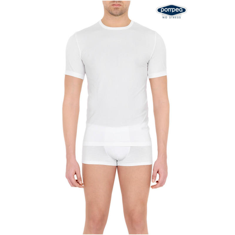 POMPEA T-shirt Uomo Girocollo Microfibra | BuyBuy24 Abbigliamento per  Famiglie