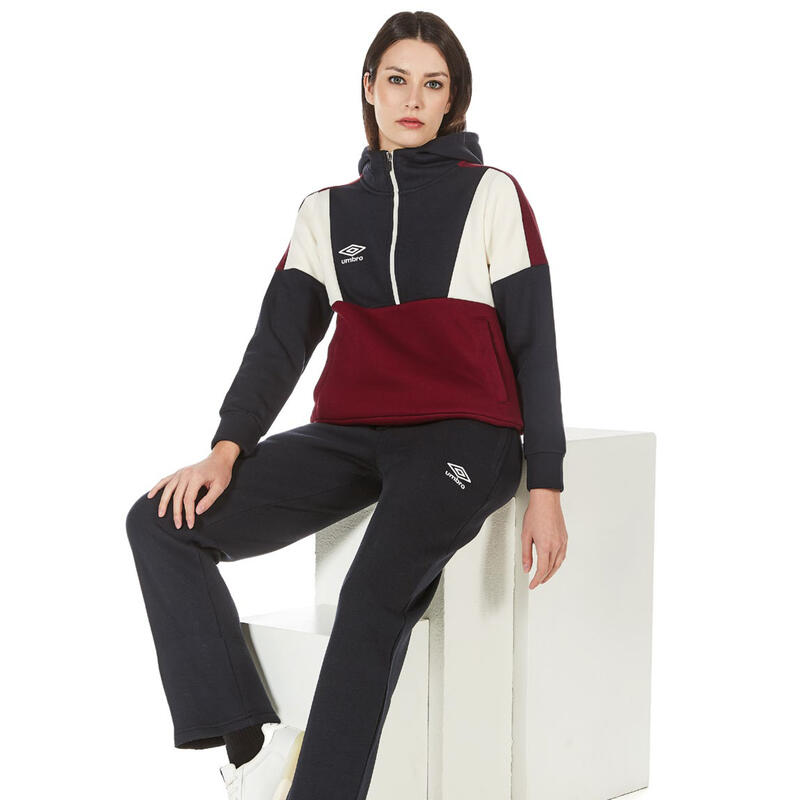 TUTA DONNA FELPA GARZATA FULL ZIP CAPPUCCIO BuyBuy24 Abbilgiamento e Biancheria