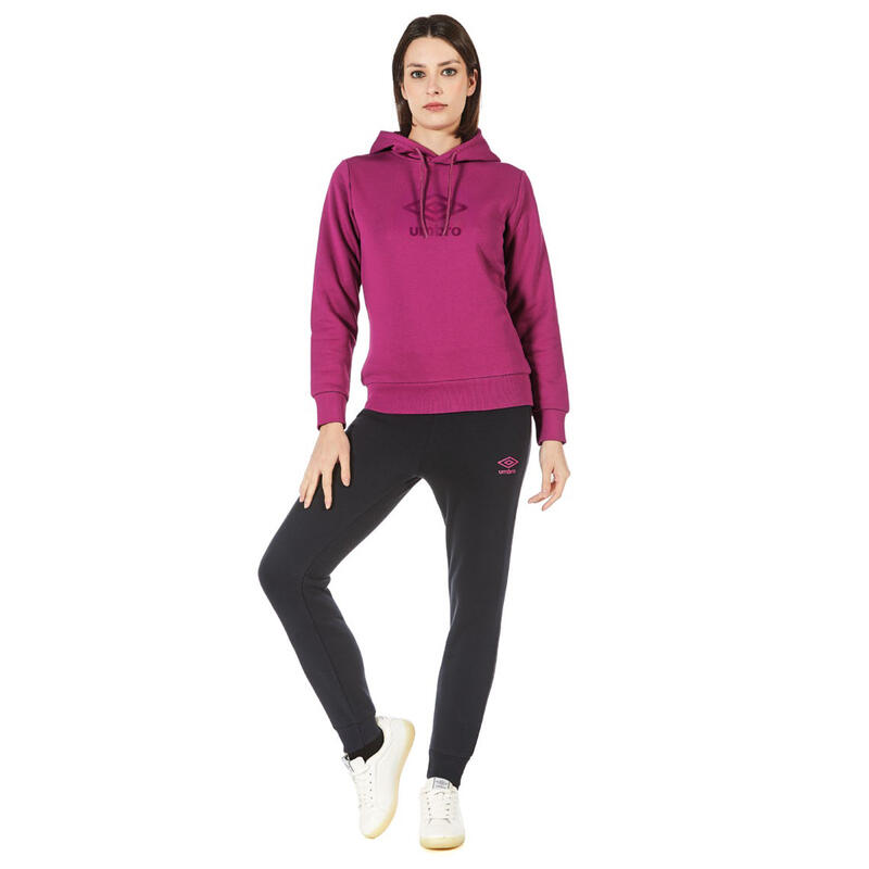 TUTA DONNA FELPA GARZATA FULL ZIP CAPPUCCIO BuyBuy24 Abbilgiamento e Biancheria