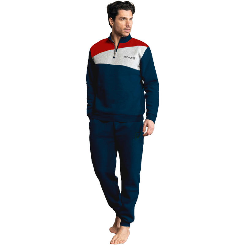 GIVOVA Tuta Uomo Felpa Garzata Mezza Zip | BuyBuy24 Abbigliamento per  Famiglie