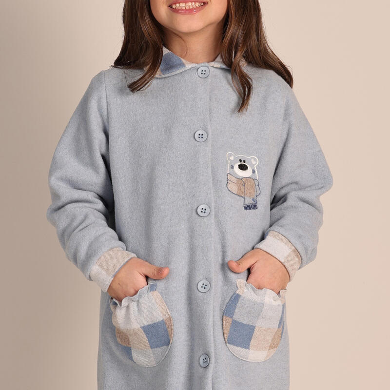 VESTAGLIA BIMBA PUNTO MILANO ABBOTTONATA  BuyBuy24 Abbilgiamento e Biancheria