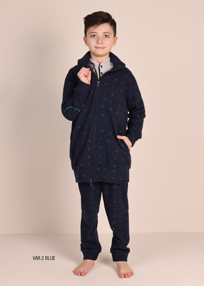 VESTAGLIA BIMBO PUNTO MILANO ZIP  BuyBuy24 Abbilgiamento e Biancheria