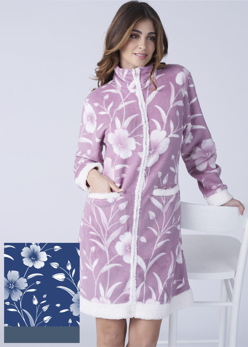 VESTAGLIA DONNA CORAL FULL ZIP  BuyBuy24 Abbilgiamento e Biancheria