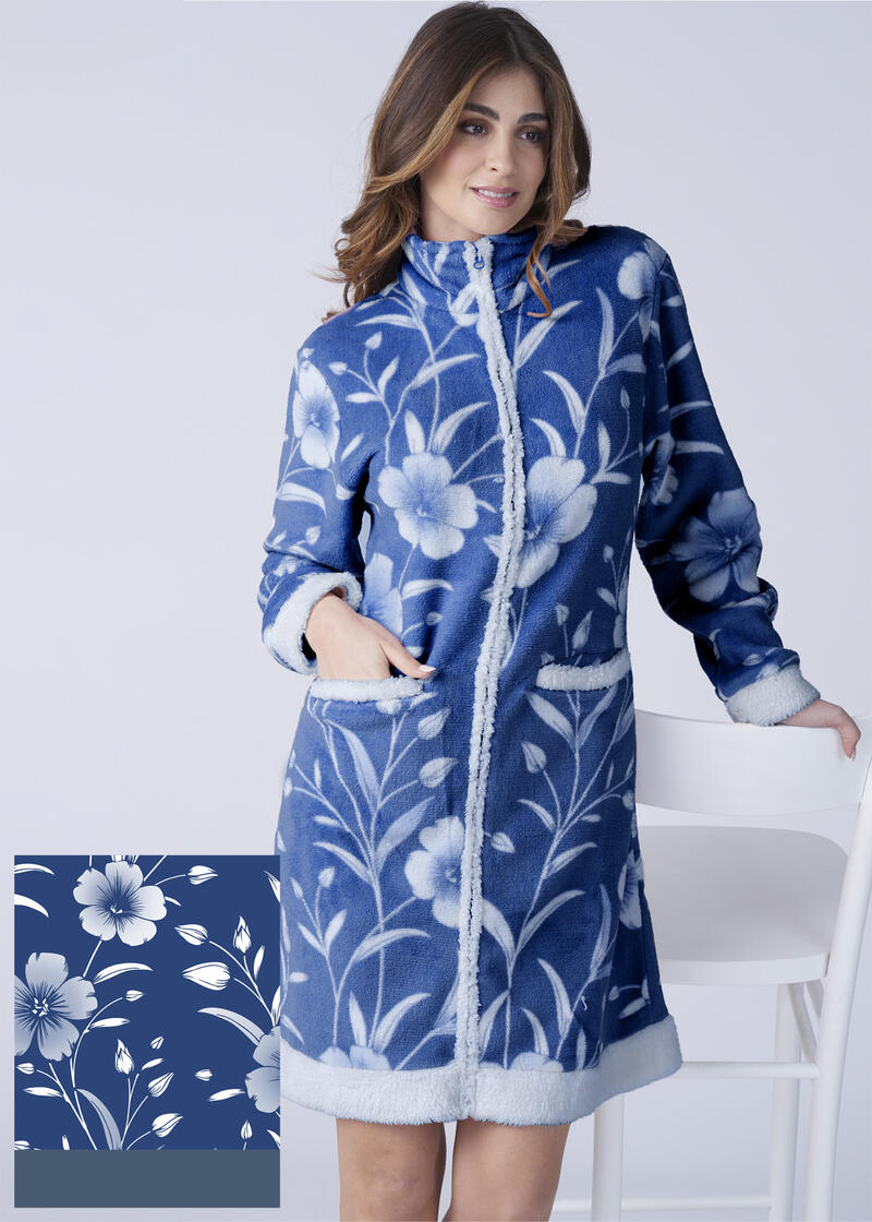 VESTAGLIA DONNA CORAL FULL ZIP  BuyBuy24 Abbilgiamento e Biancheria